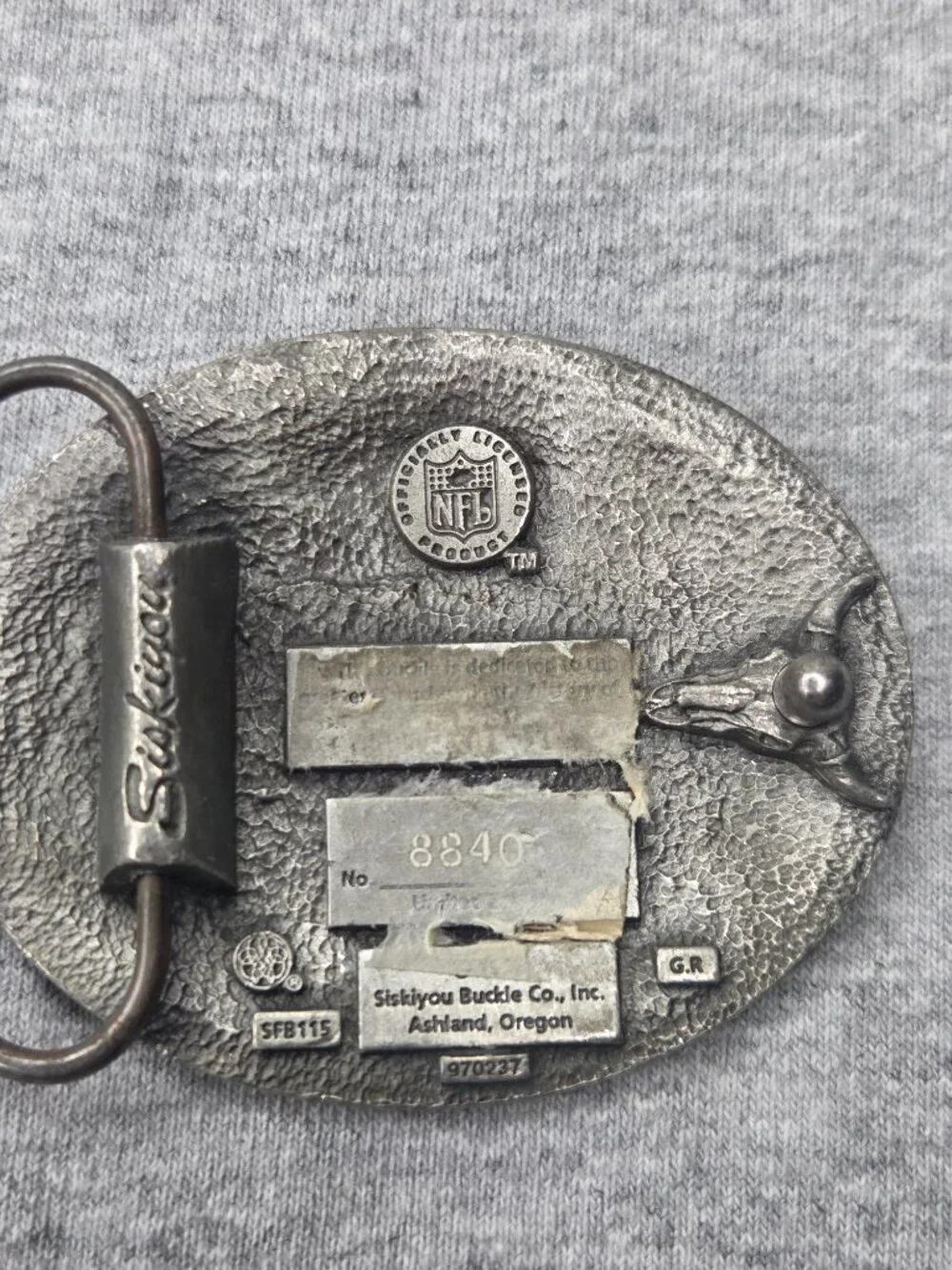 Rare 1997 Siskiyou Green Bay Packers Limited Edition Pewter Belt Buckle NFL USA